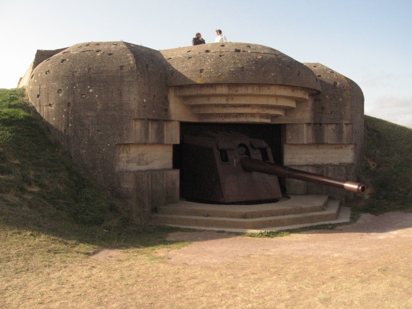 German guns overlooking the beaches